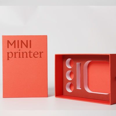 カスタムプリントされた紙箱の引き出しボックス 印鑑のロゴとEVA挿入