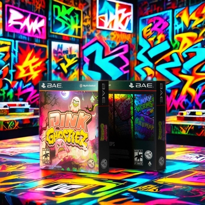 カスタムオーダー受付 ホログラフィック 輝く UV スポット レーザー カード カード 紙箱 金色 スタンプ付き 硬い クラフト ボックス