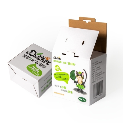 購入 パントーン色CMYK カスタムミニオーダー 猫のゴミのための高級紙箱 online manufacture