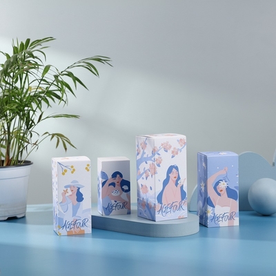 コーティングされた紙 贅沢品 化粧品 包装箱 皮膚ケア ギフトボックス カスタムロゴ