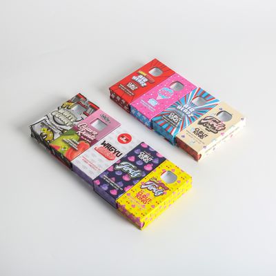 カスタムオーダー受付 環境に優しいチョコレート紙 ギフトパッケージングボックス 2つのタックエンドとプラスチックインナー